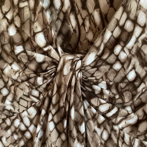 Dana Buchman blouse brown and white Large - Picture 3 of 9